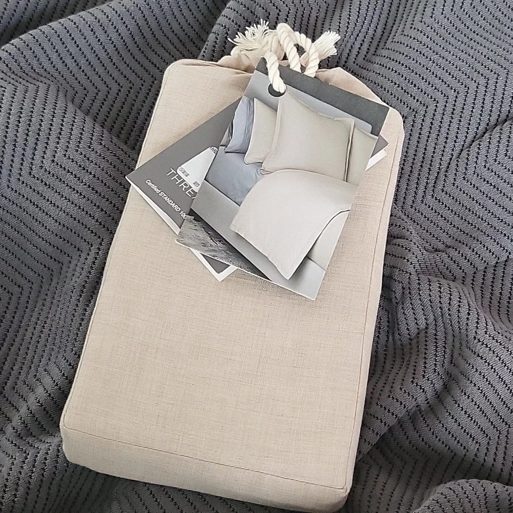 The Threadery Luxe Cotton Cashmere Euro Pillowcases, Oatmeal